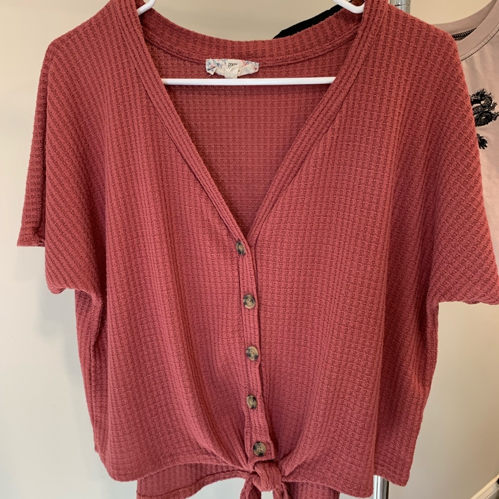 Pink republic button down/ reddish pink color